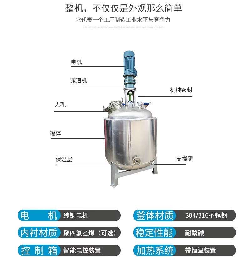 电加热反应釜展示